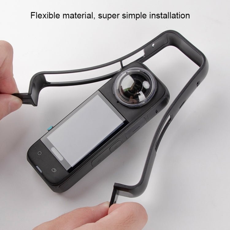 For Insta360 X4 PC Plastic Protective Frame with PC Lens Cover Guard, Frame with PC Lens Cover - ORIWHIZDJI & Insta360 AccessoriesInsta360 X SeriesProtection & Cases