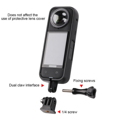 For Insta360 X4 PC Plastic Protective Frame with PC Lens Cover Guard, Frame with PC Lens Cover - ORIWHIZDJI & Insta360 AccessoriesInsta360 X SeriesProtection & Cases