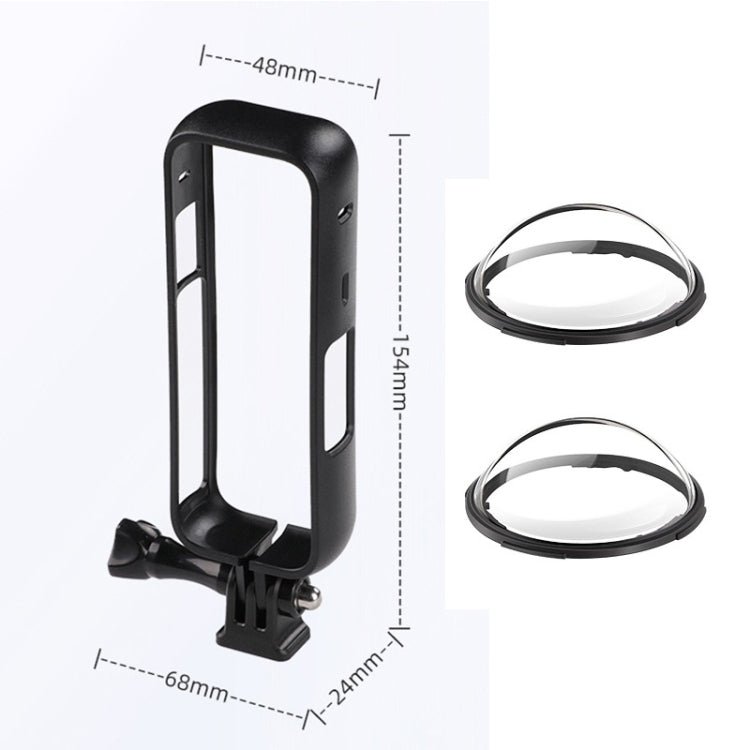For Insta360 X4 PC Plastic Protective Frame with PC Lens Cover Guard, Frame with PC Lens Cover - ORIWHIZDJI & Insta360 AccessoriesInsta360 X SeriesProtection & Cases