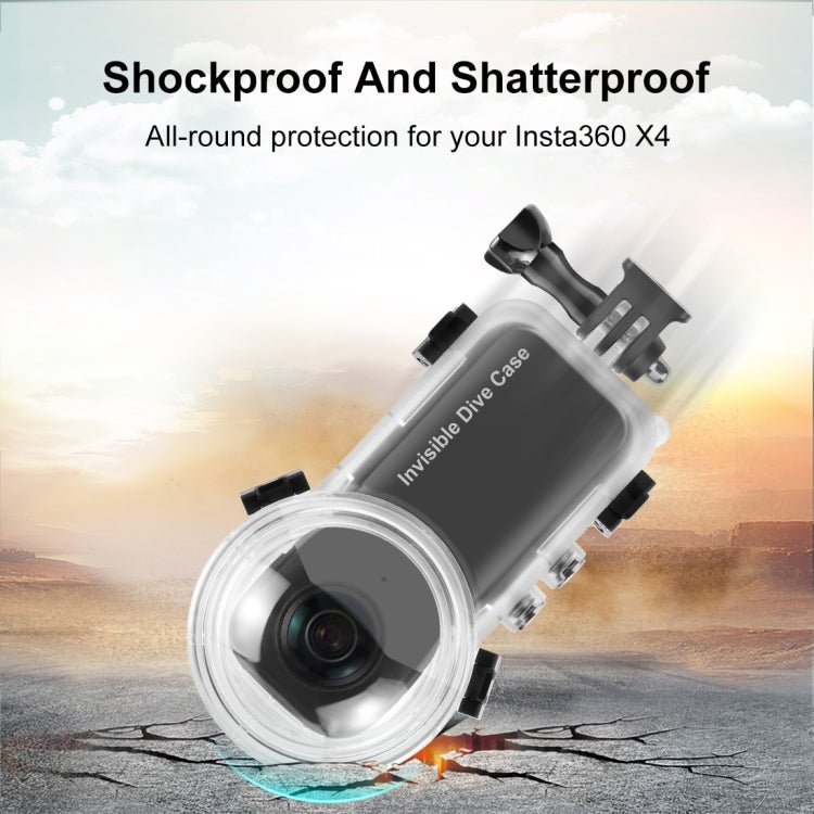 For Insta360 X4 PULUZ 50m Waterproof Sealed Diving Case, For Insta360 X4 - ORIWHIZDJI & Insta360 AccessoriesInsta360 X SeriesProtection & Cases