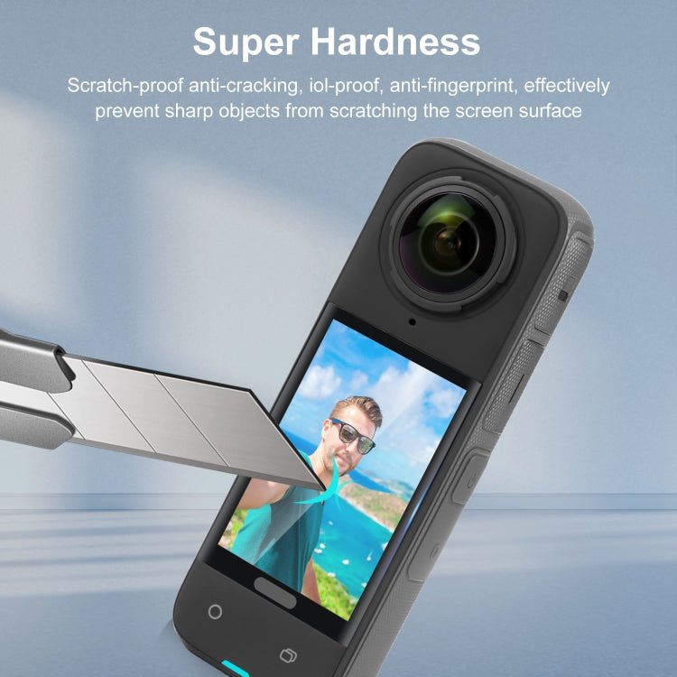 For Insta360 X4 PULUZ 9H 2.5D Curved HD Screen Tempered Glass Film, Screen Film - ORIWHIZDJI & Insta360 AccessoriesInsta360 X SeriesProtection & Cases