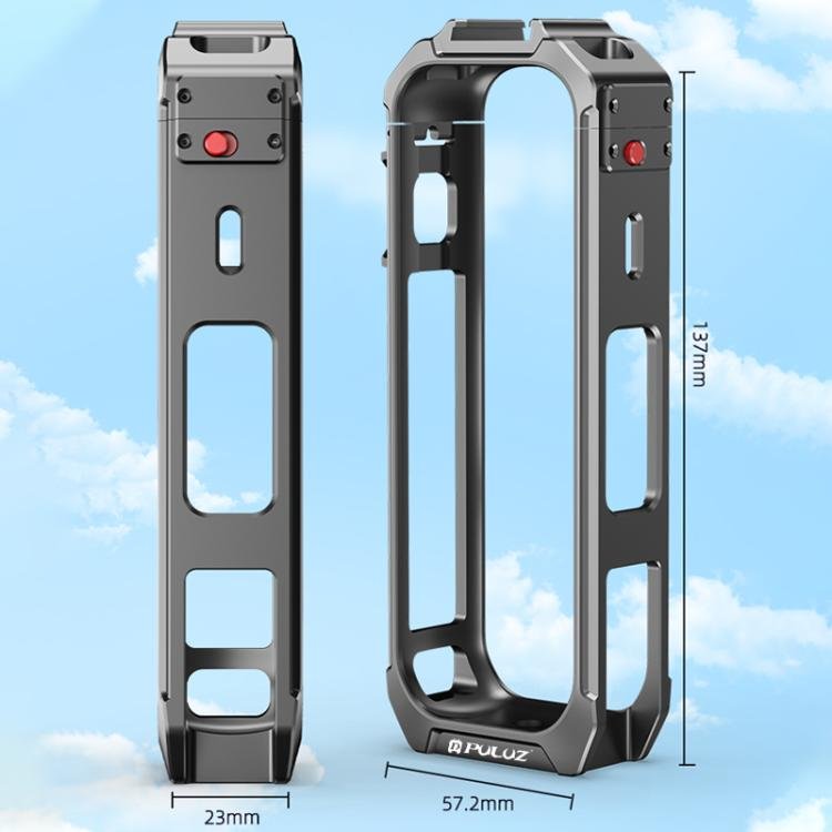 For Insta360 X4 PULUZ Aluminum Alloy Protective Cage Rig Expand Cold Shoe Housing Frame, For Insta360 X5 - ORIWHIZDJI & Insta360 AccessoriesInsta360 X SeriesProtection & Cases