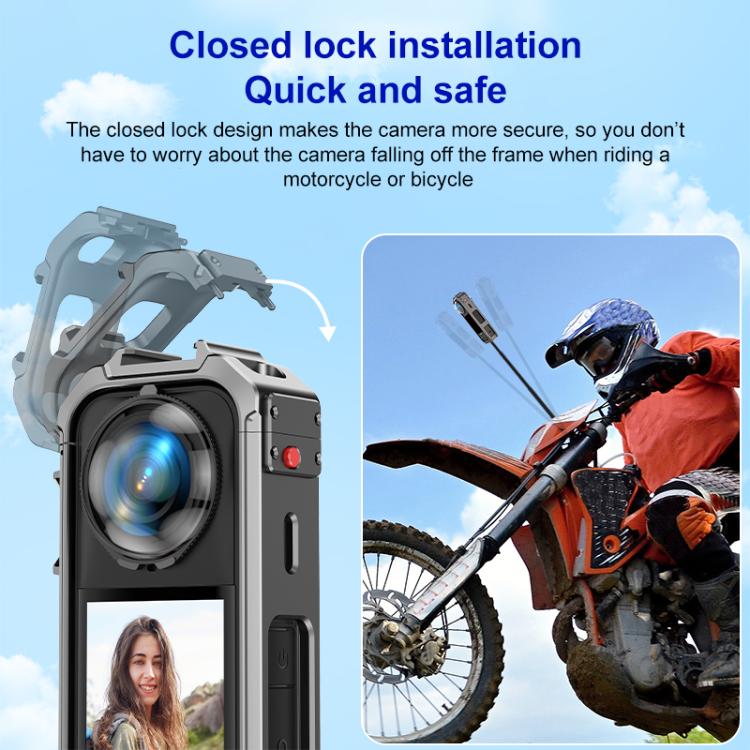 For Insta360 X4 PULUZ Aluminum Alloy Protective Cage Rig Expand Cold Shoe Housing Frame, For Insta360 X5 - ORIWHIZDJI & Insta360 AccessoriesInsta360 X SeriesProtection & Cases