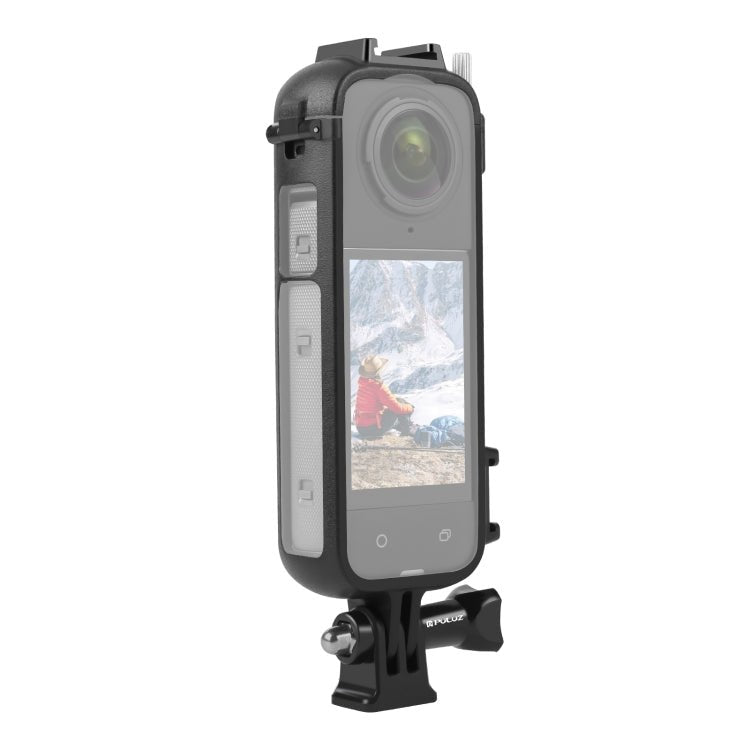 For Insta360 X4 PULUZ Cold Shoe PC Plastic Protective Frame with Adapter Mount & Screw, Cold Shoe PC Frame - ORIWHIZDJI & Insta360 AccessoriesInsta360 X SeriesProtection & Cases