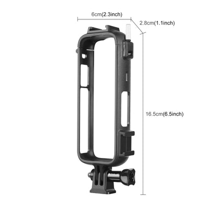 For Insta360 X4 PULUZ Cold Shoe PC Plastic Protective Frame with Adapter Mount & Screw, Cold Shoe PC Frame - ORIWHIZDJI & Insta360 AccessoriesInsta360 X SeriesProtection & Cases