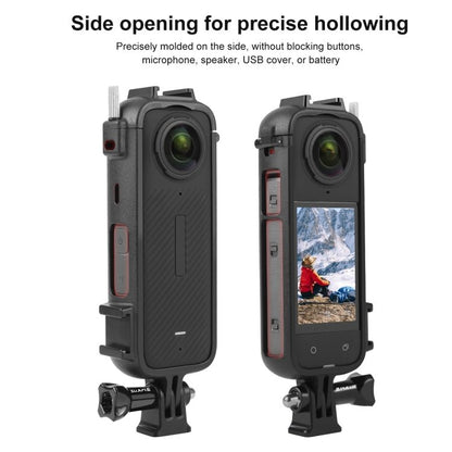 For Insta360 X4 PULUZ Cold Shoe PC Plastic Protective Frame with Adapter Mount & Screw, Cold Shoe PC Frame - ORIWHIZDJI & Insta360 AccessoriesInsta360 X SeriesProtection & Cases