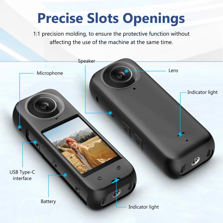 For Insta360 X4 PULUZ Full Body Dust - proof Silicone Protective Case, Protective Case - ORIWHIZDJI & Insta360 AccessoriesInsta360 X SeriesProtection & Cases