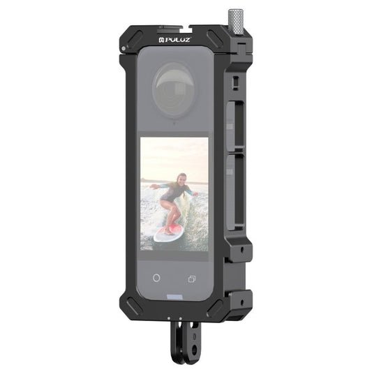 For Insta360 X4 PULUZ Metal Protective Cage Rig Housing Frame with Expand Cold Shoe Base & Tripod Adapter, Cold Shoe Metal Cage - ORIWHIZDJI & Insta360 AccessoriesInsta360 X SeriesProtection & Cases