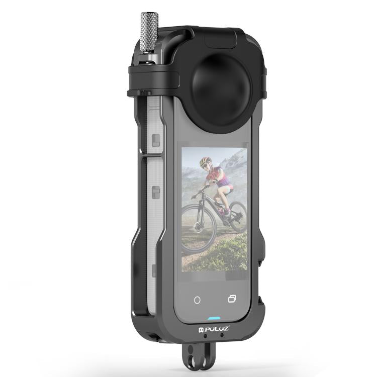 For Insta360 X4 PULUZ Metal Protective Cage Rig Housing Frame with Lens Cover, For Insta360 X4 - ORIWHIZDJI & Insta360 AccessoriesInsta360 X SeriesProtection & Cases