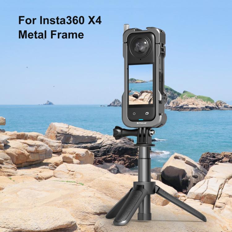 For Insta360 X4 PULUZ Metal Protective Cage Rig Housing Frame with Lens Cover, For Insta360 X4 - ORIWHIZDJI & Insta360 AccessoriesInsta360 X SeriesProtection & Cases