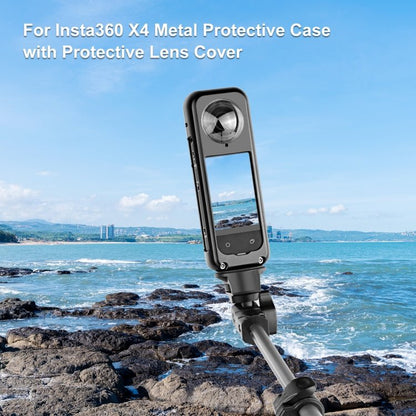 For Insta360 X4 PULUZ Metal Protective Cage Rig Housing Frame with Lens Protector, Metal Housing Frame - ORIWHIZDJI & Insta360 AccessoriesInsta360 X SeriesProtection & Cases