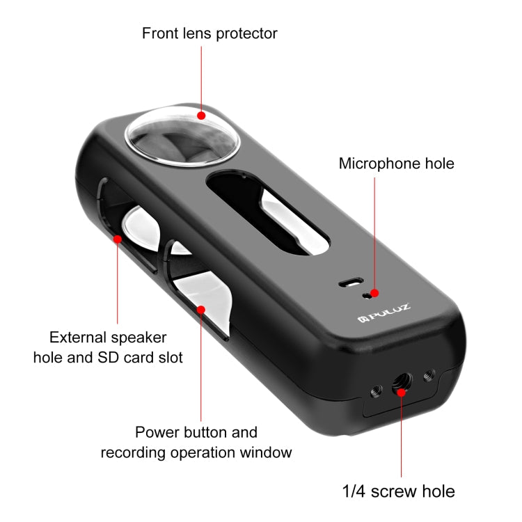 For Insta360 X4 PULUZ Metal Protective Cage Rig Housing Frame with Lens Protector, Metal Housing Frame - ORIWHIZDJI & Insta360 AccessoriesInsta360 X SeriesProtection & Cases