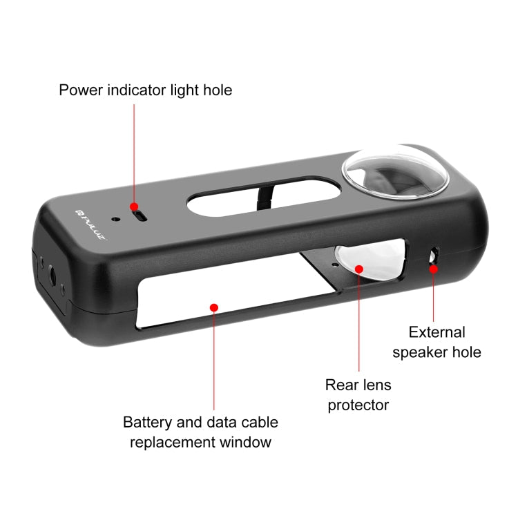 For Insta360 X4 PULUZ Metal Protective Cage Rig Housing Frame with Lens Protector, Metal Housing Frame - ORIWHIZDJI & Insta360 AccessoriesInsta360 X SeriesProtection & Cases