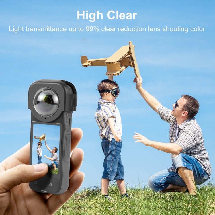 For Insta360 X4 PULUZ Optical Glass Lens Guard Protective Cover, Lens Guard - ORIWHIZDJI & Insta360 AccessoriesInsta360 X SeriesLen Accessories