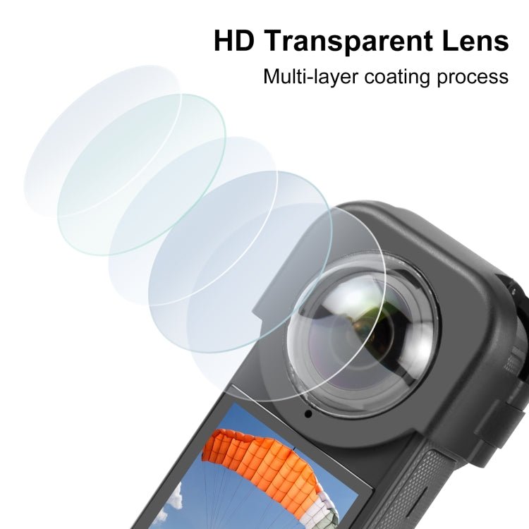 For Insta360 X4 PULUZ Optical Glass Lens Guard Protective Cover, Lens Guard - ORIWHIZDJI & Insta360 AccessoriesInsta360 X SeriesLen Accessories