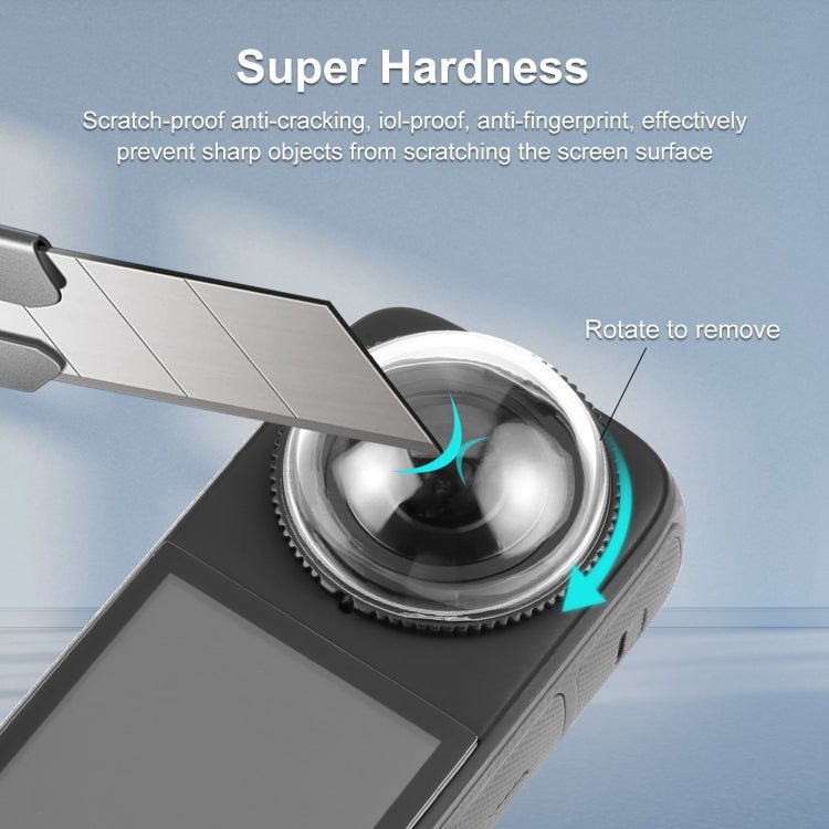 For Insta360 X4 PULUZ Rotation PC Lens Guard Protective Cover, For Insta360 X4 PC Lens Guard - ORIWHIZDJI & Insta360 AccessoriesInsta360 X SeriesLen Accessories