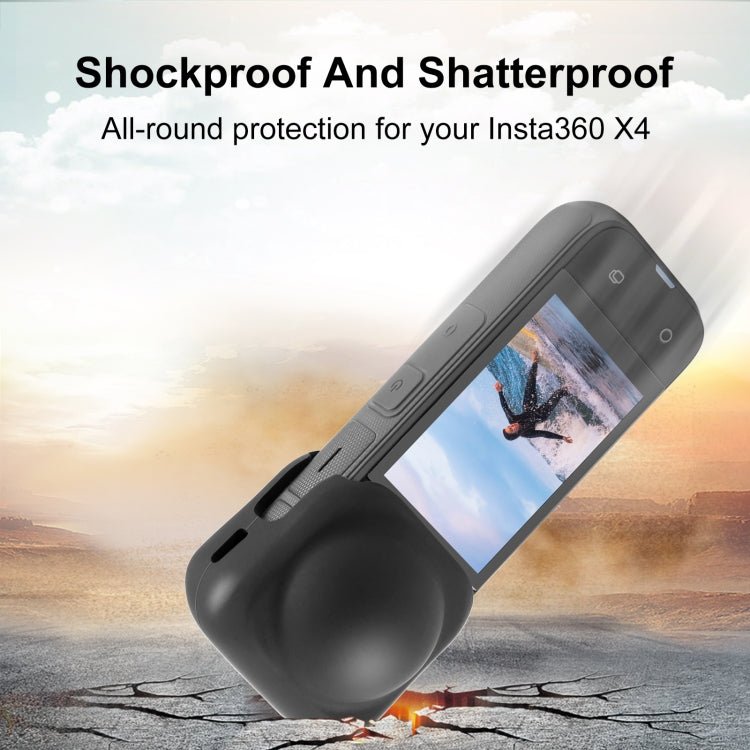 For Insta360 X4 PULUZ Silicone Protective Lens Cover, Lens Cover - ORIWHIZDJI & Insta360 AccessoriesInsta360 X SeriesProtection & Cases