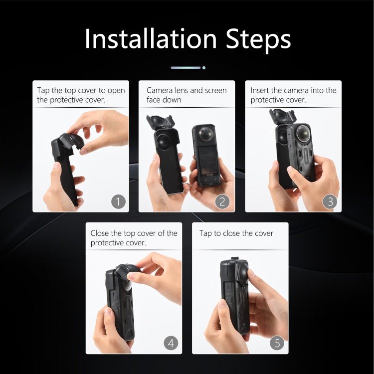 For Insta360 X4 Screen Lens Protective Cover, For Insta360 X4 - ORIWHIZDJI & Insta360 AccessoriesInsta360 X SeriesProtection & Cases