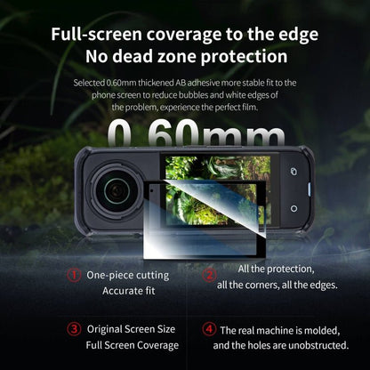 For Insta360 X4 STARTRC 2pcs HD Tempered Glass Film, For Insta360 X4 - ORIWHIZDJI & Insta360 AccessoriesInsta360 X SeriesProtection & Cases