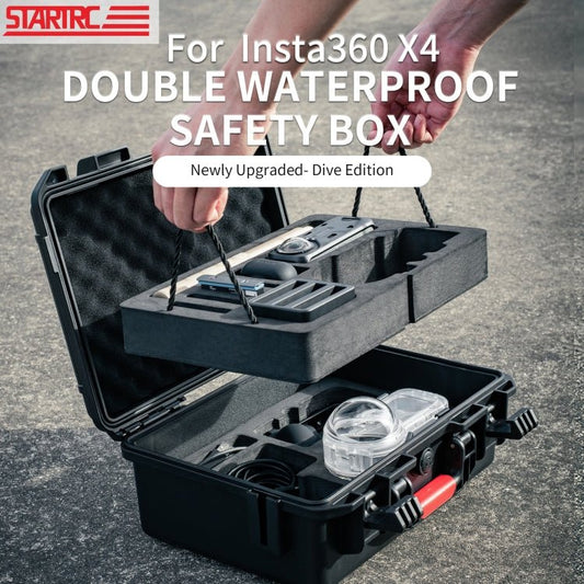 For Insta360 X4 STARTRC Waterproof EVA ABS Dual - layer Suitcase Storage Box, For Insta360 X4 Diving Version - ORIWHIZDJI & Insta360 AccessoriesInsta360 X SeriesProtection & Cases