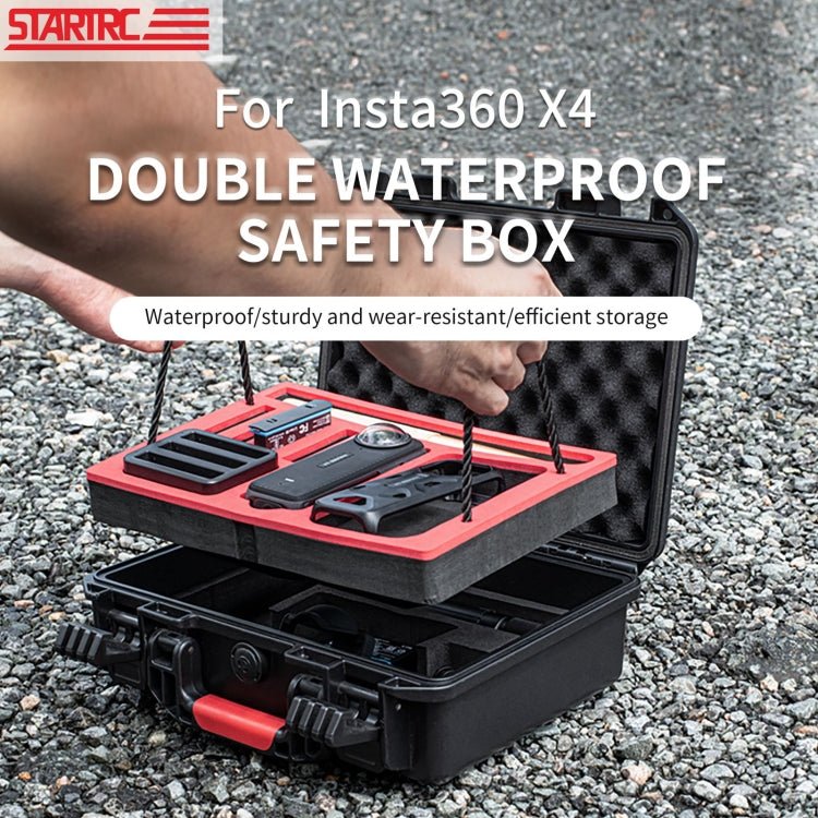 For Insta360 X4 STARTRC Waterproof EVA ABS Dual - layer Suitcase Storage Box, For Insta360 X4 - ORIWHIZDJI & Insta360 AccessoriesInsta360 X SeriesProtection & Cases