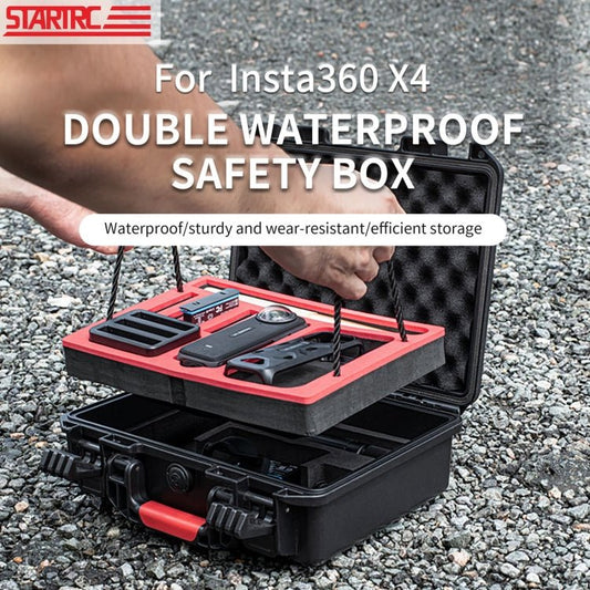 For Insta360 X4 STARTRC Waterproof EVA ABS Dual - layer Suitcase Storage Box, For Insta360 X4 - ORIWHIZDJI & Insta360 AccessoriesInsta360 X SeriesProtection & Cases