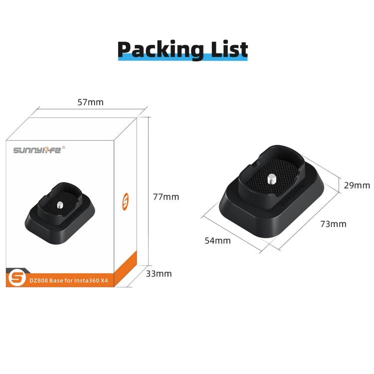 For Insta360 X4 Sunnylife Desktop Stand Base, Stand Base - ORIWHIZDJI & Insta360 AccessoriesInsta360 X SeriesMounts