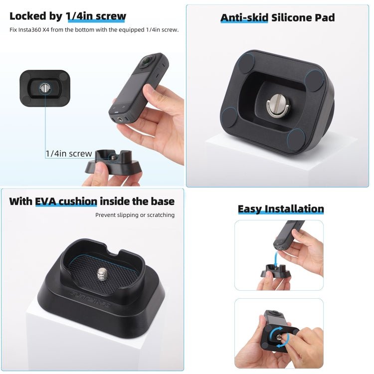For Insta360 X4 Sunnylife Desktop Stand Base, Stand Base - ORIWHIZDJI & Insta360 AccessoriesInsta360 X SeriesMounts