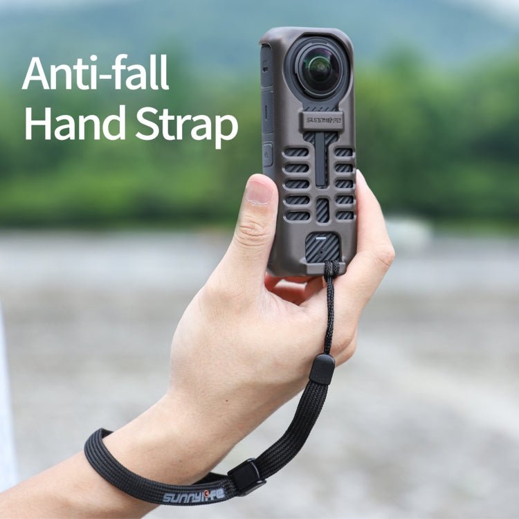 For Insta360 X4 Sunnylife Graphene Case High Thermal Conductivity Protective Case with Hand Strap, Graphene Case - ORIWHIZDJI & Insta360 AccessoriesInsta360 X SeriesProtection & Cases