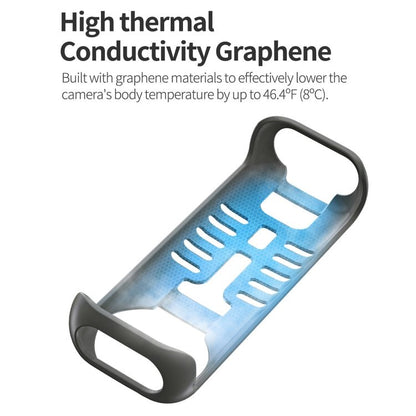 For Insta360 X4 Sunnylife Graphene Case High Thermal Conductivity Protective Case with Hand Strap, Graphene Case - ORIWHIZDJI & Insta360 AccessoriesInsta360 X SeriesProtection & Cases