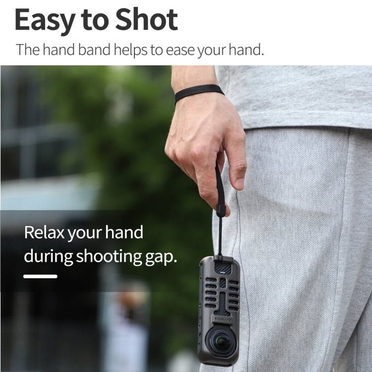 For Insta360 X4 Sunnylife Graphene Case High Thermal Conductivity Protective Case with Hand Strap, Graphene Case - ORIWHIZDJI & Insta360 AccessoriesInsta360 X SeriesProtection & Cases