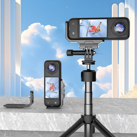 حامل معدني مغناطيسي رأسي وأفقي HEPAIL AC56 لكاميرات Insta360 X4 / X3، AC56 - ORIWHIZDJI وملحقات Insta360 من سلسلة HEPAIL Insta360 X