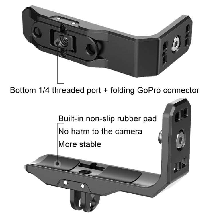 For Insta360 X4 / X3 Hepail Horizontal And Vertical Shooting Quick Release Metal Magnetic Bracket, AC45 - ORIWHIZDJI & Insta360 AccessoriesHepailInsta360 X Series