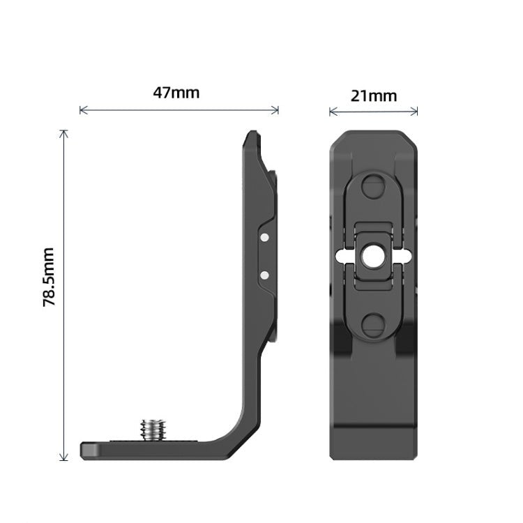 For Insta360 X4 / X3 Hepail Horizontal And Vertical Shooting Quick Release Metal Magnetic Bracket, AC45 - ORIWHIZDJI & Insta360 AccessoriesHepailInsta360 X Series