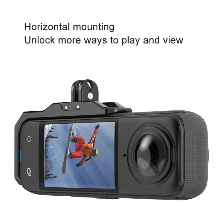 For Insta360 X4 / X3 Hepail Horizontal And Vertical Shooting Quick Release Metal Magnetic Bracket, AC45 - ORIWHIZDJI & Insta360 AccessoriesHepailInsta360 X Series