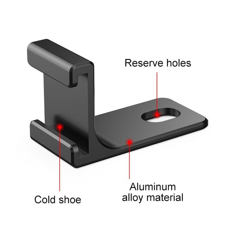For Insta360 X4 / X3 / One X2 PULUZ Selfie Stick Cold Shoe Extension Bracket, Cold Shoe Bracket - ORIWHIZDJI & Insta360 AccessoriesInsta360 X SeriesMounts