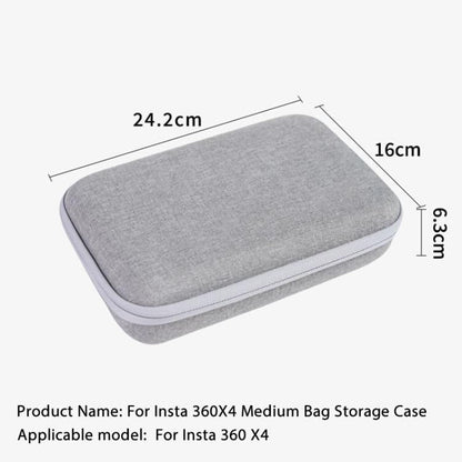 For Insta360 X4 / X5 Carrying Case Portable Storage Bag, Size: 24.2 x 16 x 6.3cm, 24.2 x 16 x 6.3cm - ORIWHIZDJI & Insta360 AccessoriesInsta360 X SeriesProtection & Cases
