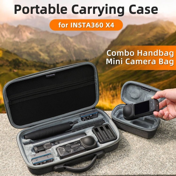 For Insta360 X4 / X5 Sunnylife Carrying Case Handbag, X4 - B812 Mini Camera Bag, X4 - B816 Combo Bag - ORIWHIZDJI & Insta360 AccessoriesInsta360 X SeriesProtection & Cases