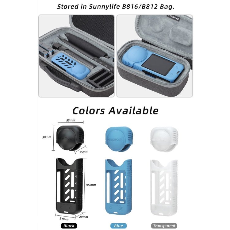 For Insta360 X4 / X5 Sunnylife Silicone Shockproof Case, Lens Cover, Lens Body Cover Kit - ORIWHIZDJI & Insta360 AccessoriesInsta360 X SeriesProtection & Cases