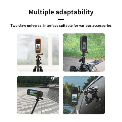 For Insta360 X5 360 Camera CQT Expandable Protective Cage Shockproof Case, Vertical Black, Horizontal Black, Vertical Orange, Horizontal Orange - ORIWHIZCQTDJI & Insta360 AccessoriesInsta360 X Series
