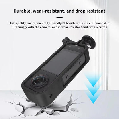 For Insta360 X5 360 Camera CQT Expandable Protective Cage Shockproof Case, Vertical Black, Horizontal Black, Vertical Orange, Horizontal Orange - ORIWHIZCQTDJI & Insta360 AccessoriesInsta360 X Series