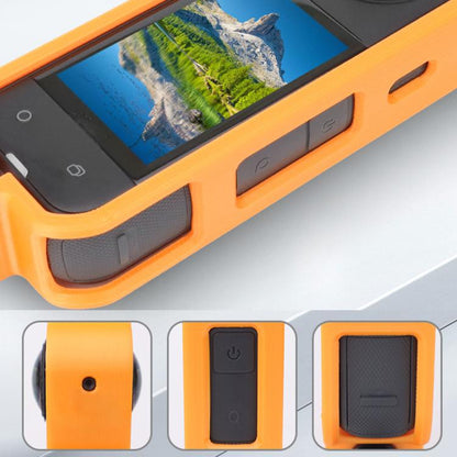 For Insta360 X5 360 Camera CQT Expandable Protective Cage Shockproof Case, Vertical Black, Horizontal Black, Vertical Orange, Horizontal Orange - ORIWHIZCQTDJI & Insta360 AccessoriesInsta360 X Series
