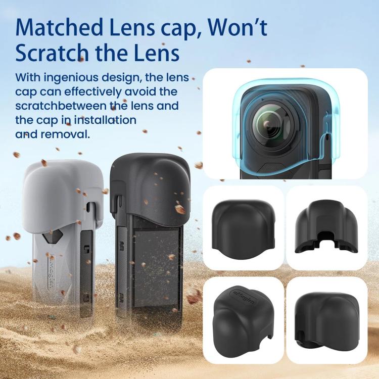For Insta360 X5 Action Camera Protective Accessories, aMagisn Body Case+Lens Cap Black, aMagisn Body Case+Lens Cap Gray, aMagisn Body Case Black, aMagisn Body Case Gray - ORIWHIZaMagisnDJI & Insta360 AccessoriesInsta360 X Series