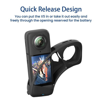 For Insta360 X5 Action Camera Protective Accessories, aMagisn Body Case+Lens Cap Black, aMagisn Body Case+Lens Cap Gray, aMagisn Body Case Black, aMagisn Body Case Gray - ORIWHIZaMagisnDJI & Insta360 AccessoriesInsta360 X Series