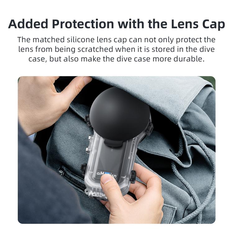 For Insta360 X5 AMagisn 60m/196ft Diving Case Quick - Release Full Invisible Waterproof Underwater Housing - ORIWHIZaMagisnDJI & Insta360 AccessoriesInsta360 X Series