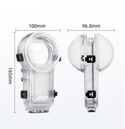 For Insta360 X5 AMagisn 60m/196ft Diving Case Quick - Release Full Invisible Waterproof Underwater Housing - ORIWHIZaMagisnDJI & Insta360 AccessoriesInsta360 X Series