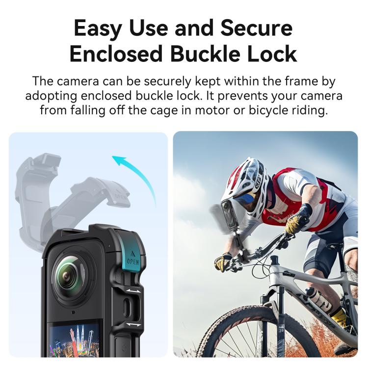 For Insta360 X5 AMagisn Quick Release Plastic Cage Expansion Frame Accessories, PF02 - ORIWHIZaMagisnDJI & Insta360 AccessoriesInsta360 X Series