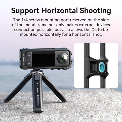 For Insta360 X5 AMagisn Quick Release Plastic Cage Expansion Frame Accessories, PF02 - ORIWHIZaMagisnDJI & Insta360 AccessoriesInsta360 X Series
