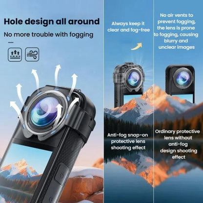 For Insta360 X5 Anti - Fog Snap - On Lens Protector Durable Glass Cover, Lens Protector - ORIWHIZDJI & Insta360 AccessoriesInsta360 X SeriesProtection & Cases