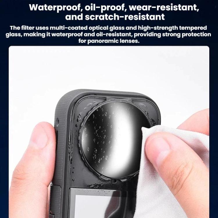 For Insta360 X5 BRDRC Action Camera Protective Filter Glass Neutral Density Filter, ND16, ND32, ND64 - ORIWHIZBRDRCDJI & Insta360 AccessoriesInsta360 X Series